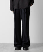 画像をギャラリービューアに読み込む, ATTACHMENT アタッチメントのWASHABLE WO/PE STRETCH SAXONY BELTED WIDE TROUSERS - NAVY 公式通販サイトsession福岡セレクトショップ
