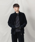 画像をギャラリービューアに読み込む, ATTACHMENT アタッチメントのCO/PE VELOR JERSEY TRACK JACKET - BLACKの公式通販サイトsession福岡セレクトショップ
