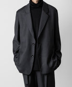 画像をギャラリービューアに読み込む, ATTACHMENT アタッチメントのWASHABLE WO/PE STRETCH SAXONY OVERSIZED LIGHT JACKET - D.GRAY 公式通販サイトsession福岡セレクトショップ
