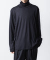 【 ATTACHMENT 】1/60 WOOL SMOOTH HIGH NECK TURTLE L/S TEE - NAVY