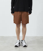 画像をギャラリービューアに読み込む, ATTACHMENT アタッチメントのNY TAFFETA SHORTS - BROWNの公式通販サイトsession福岡セレクトショップ

