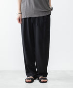画像をギャラリービューアに読み込む, ATTACHMENT アタッチメントの2/90 WO TWIST TWILL EASY TROUSERS - BLACKの公式通販サイトsession福岡セレクトショップ
