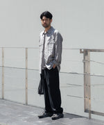 画像をギャラリービューアに読み込む, ATTACHMENT アタッチメントのCO/TEN JACQUARD LAWN PATCH POCKET L/S SHIRT - S.GRAYの公式通販サイトsession福岡セレクトショップ
