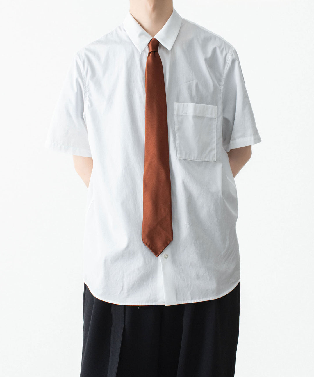ATTACHMENT アタッチメントのSILK SATIN TIE - BROWNの公式通販サイトsession福岡セレクトショップ