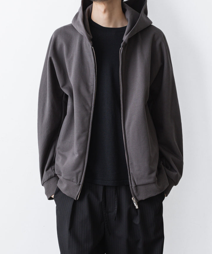 ATTACHMENT アタッチメントのCO STRECH TERRY ZIP UP HOODIE - D.GRAYの公式通販サイトsession福岡セレクトショップ