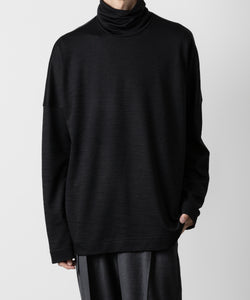 ATTACHMENT アタッチメントのWO/NY SMOOTH OVERSIZED HIGHNECK L/S TEE - BLACK 公式通販サイトsession福岡セレクトショップ