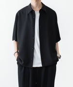 画像をギャラリービューアに読み込む, ATTACHMENT / EXCLUSIVE ITEMアタッチメントのPE LIGHT TROPICAL DOLMAN SLEEVE REGULAR COLLAR SHIRT S/S - BLACKの公式通販サイトsession福岡セレクトショップ
