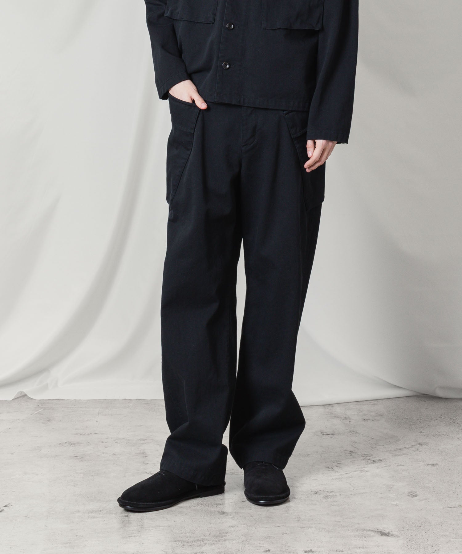 ATTACHMENT アタッチメントのCO NIDOM CLOTH M-43 FIELD TROUSERS - BLACKの公式通販サイトsession福岡セレクトショップ