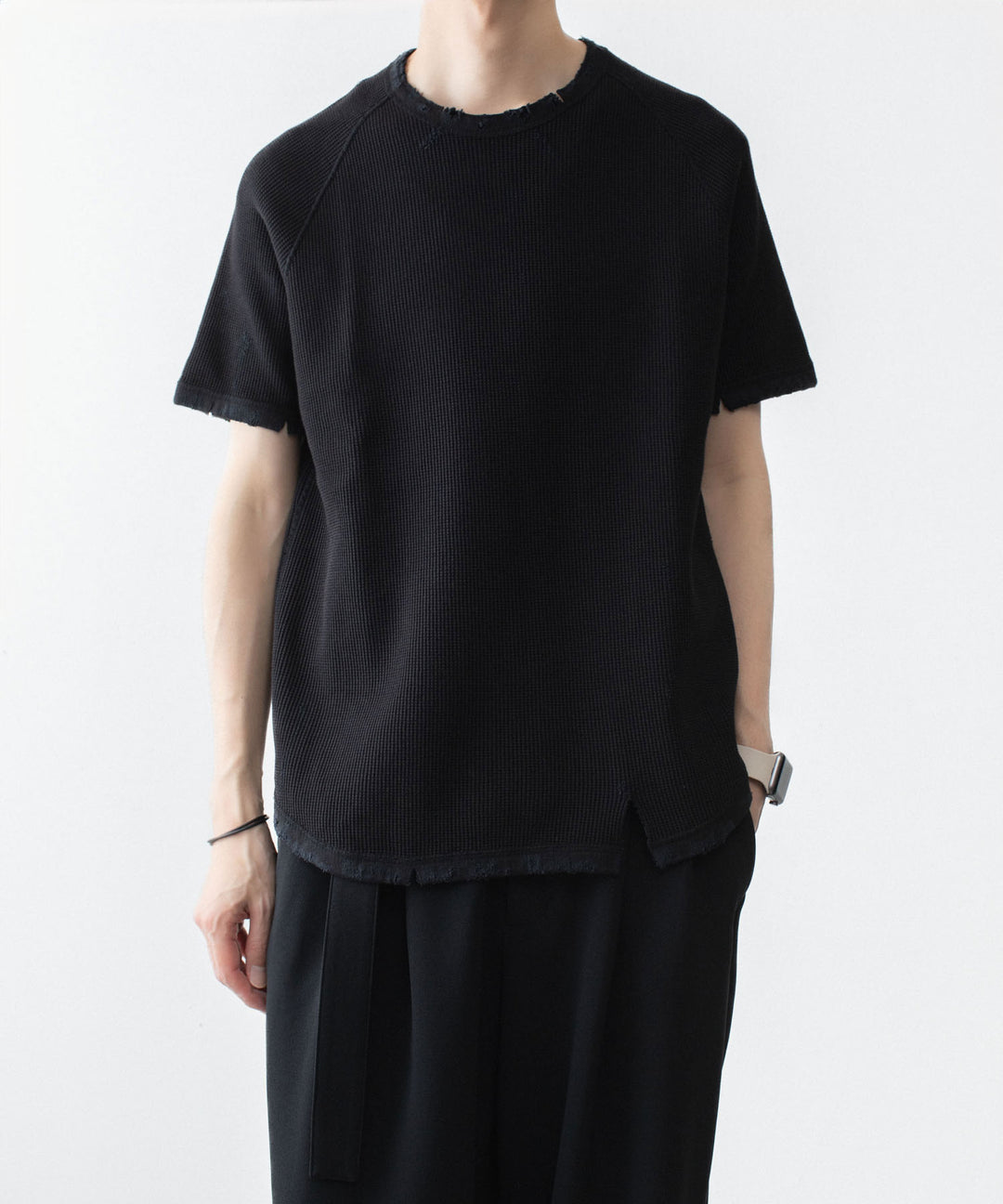VEIN ヴェインの30//2 WAFFLE RAGLAN S/S TEE - BLACKの公式通販サイトsession福岡セレクトショップ