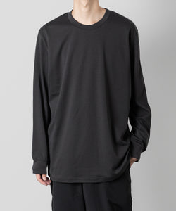 ATTACHMENT(アタッチメント)の23AWのCOTTON DOUBLE FACE OVERSIZED L/S TEEのD.GRAY