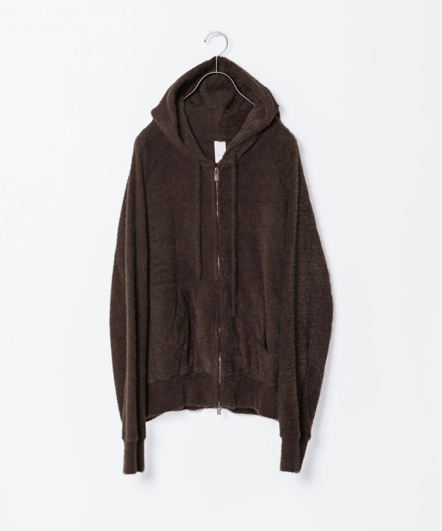 VEIN ヴェインのMALL YARN JERSEY ZIP UP HOODIE - BROWNの公式通販サイトsession福岡セレクトショップ