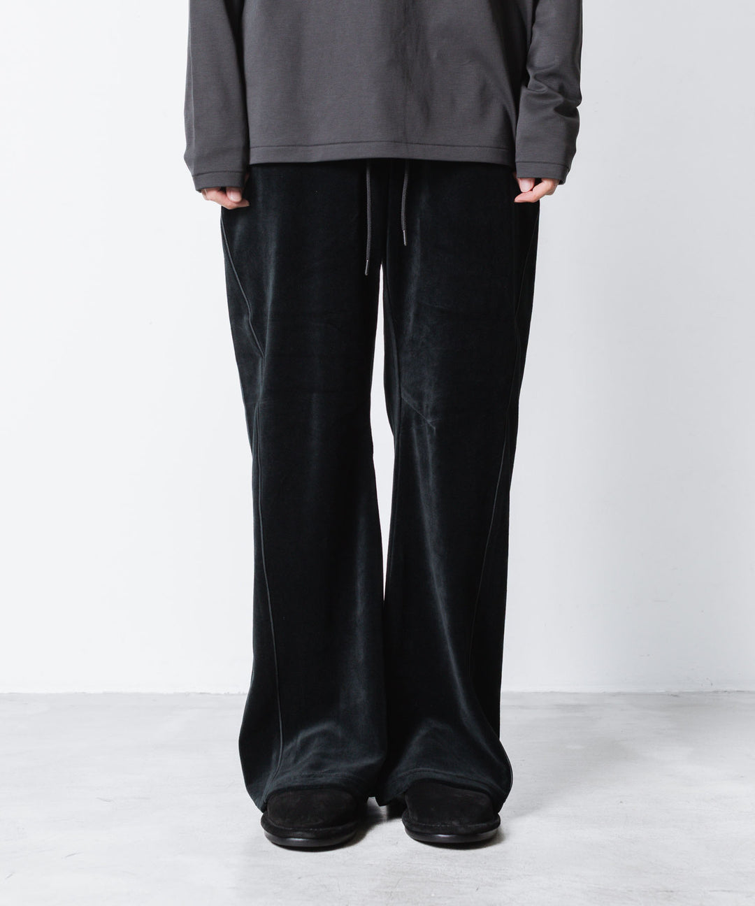 ATTACHMENT アタッチメントのCO/PE VELOR JERSEY TRACK JACKET - BLACKの公式通販サイトsession福岡セレクトショップ
