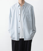 画像をギャラリービューアに読み込む, ATTACHMENT アタッチメントのWO/PE STRIPE L/S SHIRT - S.BLUEの公式通販サイトsession福岡セレクトショップ
