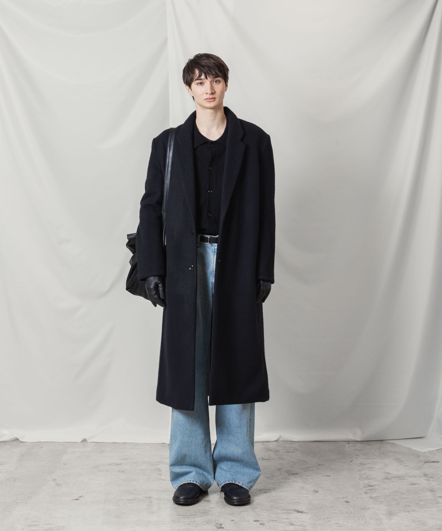 ATTACHMENT アタッチメントのWOOL SHAGGY PADDING CHESTER COAT - BLACKの公式通販サイトsession福岡セレクトショップ