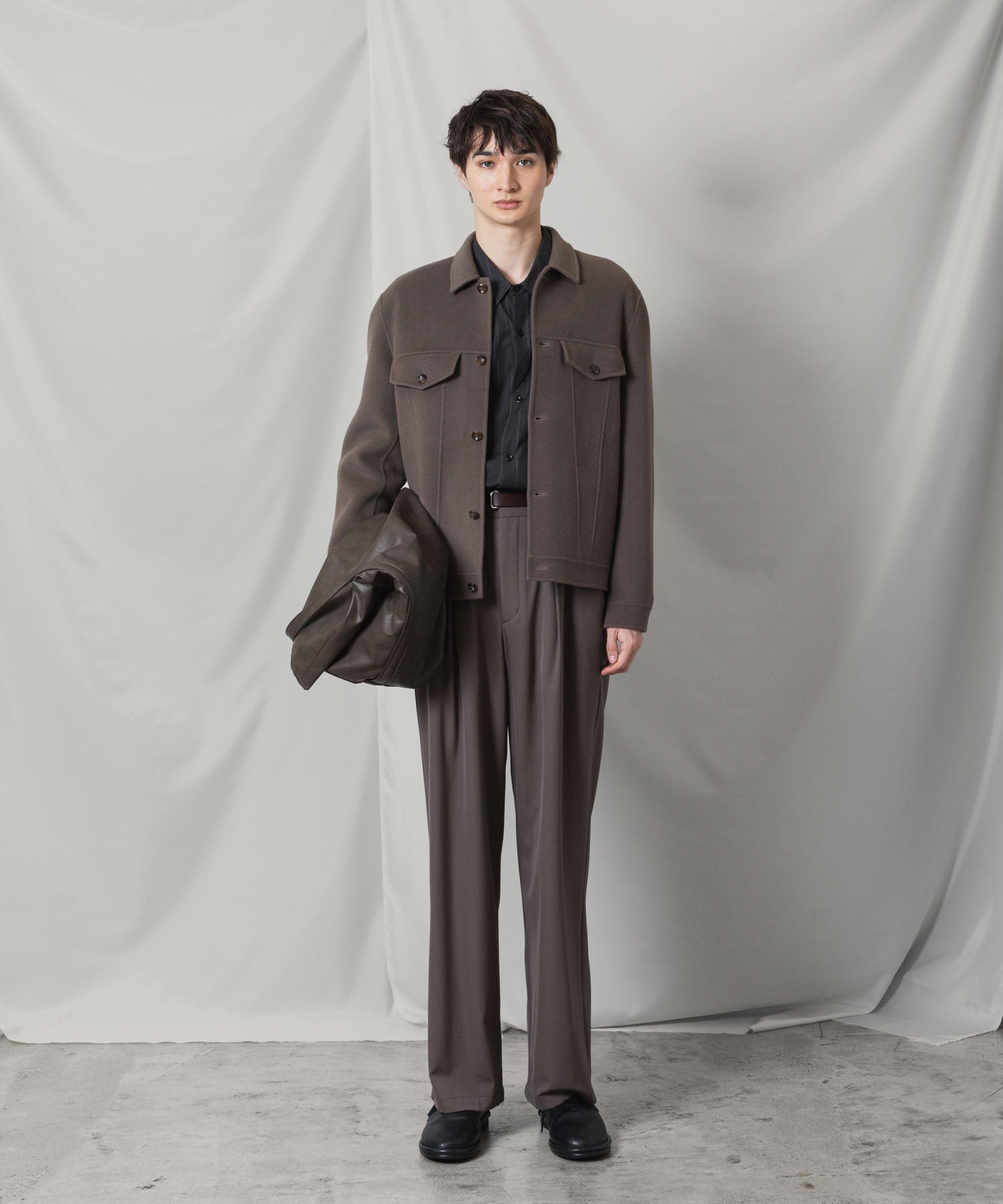 ATTACHMENT アタッチメントのWO/CA DOUBLE FACE BEAVER TRACKER JACKET - KHAKI GRAYの公式通販サイトsession福岡セレクトショップ