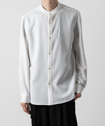 画像をギャラリービューアに読み込む, ATTACHMENT アタッチメントのPE STRETCH VIYELLA BAND COLLAR DRESS SHIRT - WHITE 公式通販サイトsession福岡セレクトショップ
