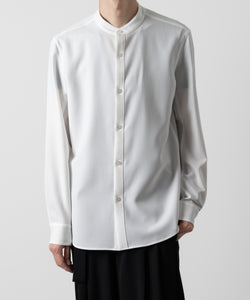 ATTACHMENT アタッチメントのPE STRETCH VIYELLA BAND COLLAR DRESS SHIRT - WHITE 公式通販サイトsession福岡セレクトショップ