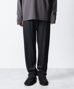 画像をギャラリービューアに読み込む, ATTACHMENT アタッチメントの1/60 WOOL SMOOTH SLIM FIT LOUNGE TROUSERS - BLACKの公式通販サイトsession福岡セレクトショップ
