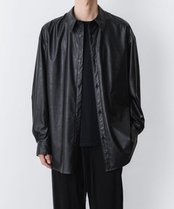 VEIN 】SYNTHETIC LEATHER L/S SHIRT - BLACK | 公式通販サイト