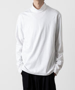 画像をギャラリービューアに読み込む, ATTACHMENT アタッチメントのCOTTON DOUBLE FACE SLIM FIT HIGHNECK L/S TEE - WHITE 公式通販サイトsession福岡セレクトショップ
