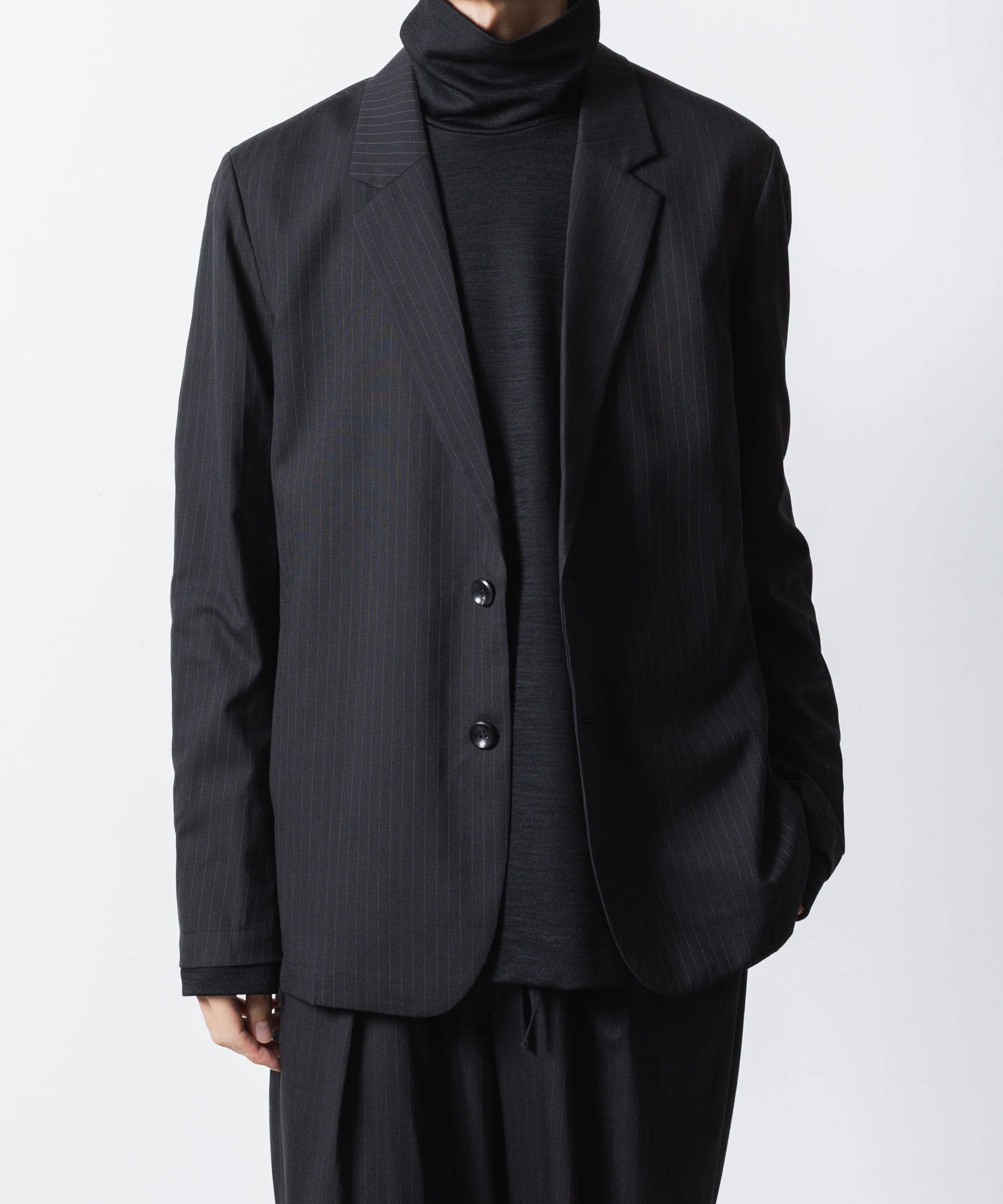 ATTACHMENT アタッチメントのT/W/SI STRETCH GABARDINE 2B JKT - S.BLACKの公式通販サイトsession福岡セレクトショップ