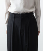画像をギャラリービューアに読み込む, ATTACHMENT アタッチメントのWO/TA STRETCH TRO 1TUCK WIDE TROUSERS - BLACKの公式通販サイトsession福岡セレクトショップ

