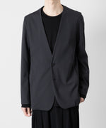 画像をギャラリービューアに読み込む, ATTACHMENT アタッチメントのNY/CO STRETCH JERSEY COLLARLESS JACKET - D.GRAY 公式通販サイトsession福岡セレクトショップ
