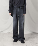 画像をギャラリービューアに読み込む, ATTACHMENT アタッチメントの11OZ DENIM FLAP JEANS - BLACKの公式通販サイトsession福岡セレクトショップ
