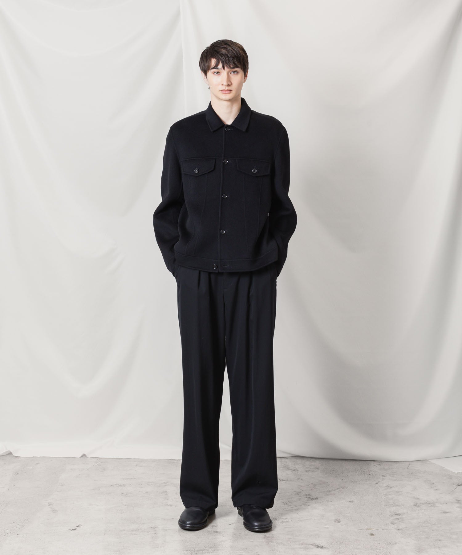 ATTACHMENT アタッチメントのWO/CA DOUBLE FACE BEAVER TRACKER JACKET - BLACKの公式通販サイトsession福岡セレクトショップ