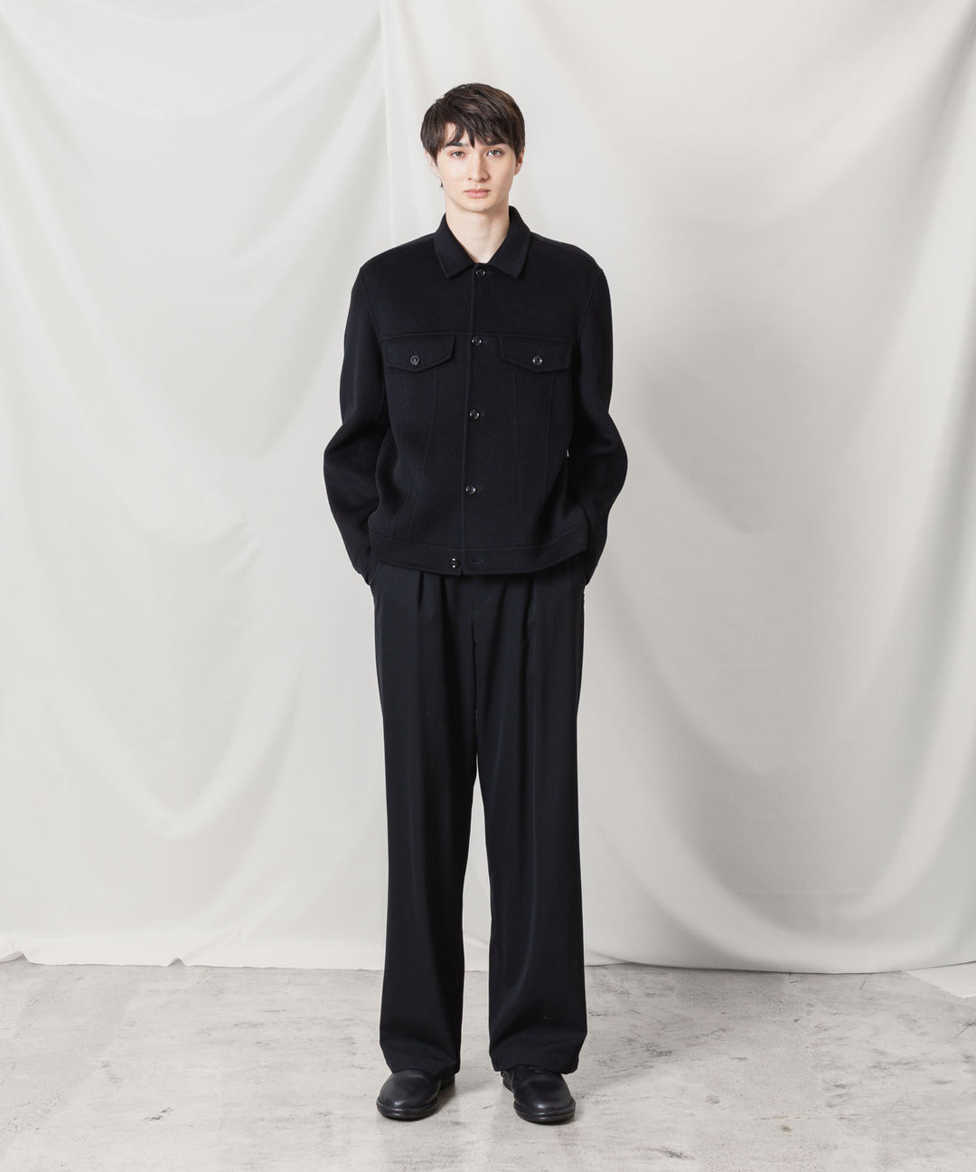 ATTACHMENT アタッチメントのWO/CA DOUBLE FACE BEAVER TRACKER JACKET - BLACKの公式通販サイトsession福岡セレクトショップ