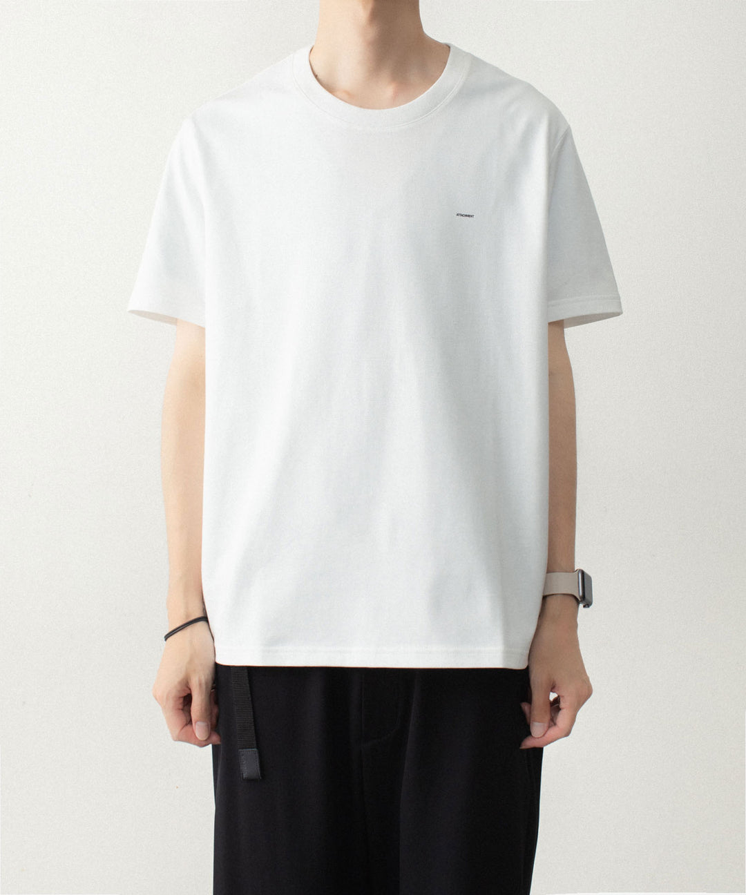 ATTACHMENT アタッチメントの100//3 JERSEY LOGO S/S TEE - WHITEの公式通販サイトsession福岡セレクトショップ