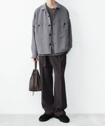 画像をギャラリービューアに読み込む, ATTACHMENT アタッチメントのPE STRETCH DOUBLE CLOTH BELTED STRAIGHT TROUSERS - D.BROWNの公式通販サイトsession福岡セレクトショップ
