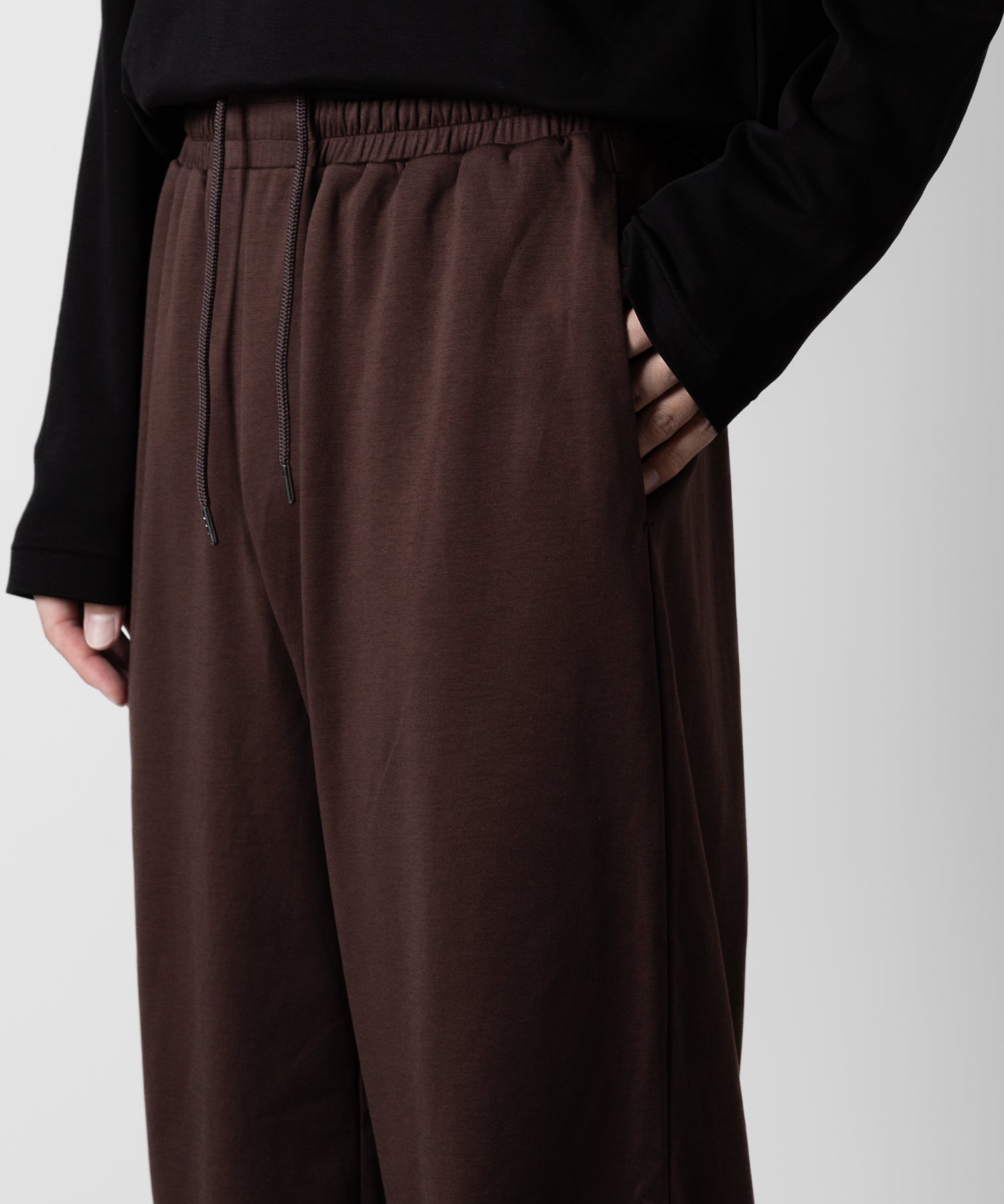 ATTACHMENT アタッチメントのCOTTON DOUBLE FACE LOUNGE TROUSERS - BORDEAUX 公式通販サイトsession福岡セレクトショップ