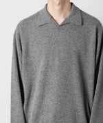 画像をギャラリービューアに読み込む, ATTACHMENT アタッチメントのBRITISH WO KNIT POLO  PULLOVER L/S - X.GRAY 公式通販サイトsession福岡セレクトショップ
