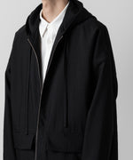 画像をギャラリービューアに読み込む, ATTACHMENT アタッチメントのWO/NY VOILE ZIP UP HOODED JACKET - BLACKの公式通販サイトsession福岡セレクトショップ
