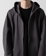 画像をギャラリービューアに読み込む, ATTACHMENT アタッチメントのCO/PE DOUBLE KNIT ZIP UP HOODIE - D.GRAY 公式通販サイトsession福岡セレクトショップ
