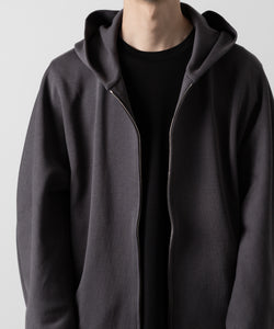 ATTACHMENT アタッチメントのCO/PE DOUBLE KNIT ZIP UP HOODIE - D.GRAY 公式通販サイトsession福岡セレクトショップ