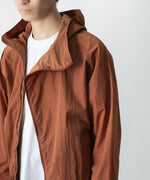 画像をギャラリービューアに読み込む, ATTACHMENT アタッチメントのNY TAFFETA HOODED TRACK JKT - BROWNの公式通販サイトsession福岡セレクトショップ
