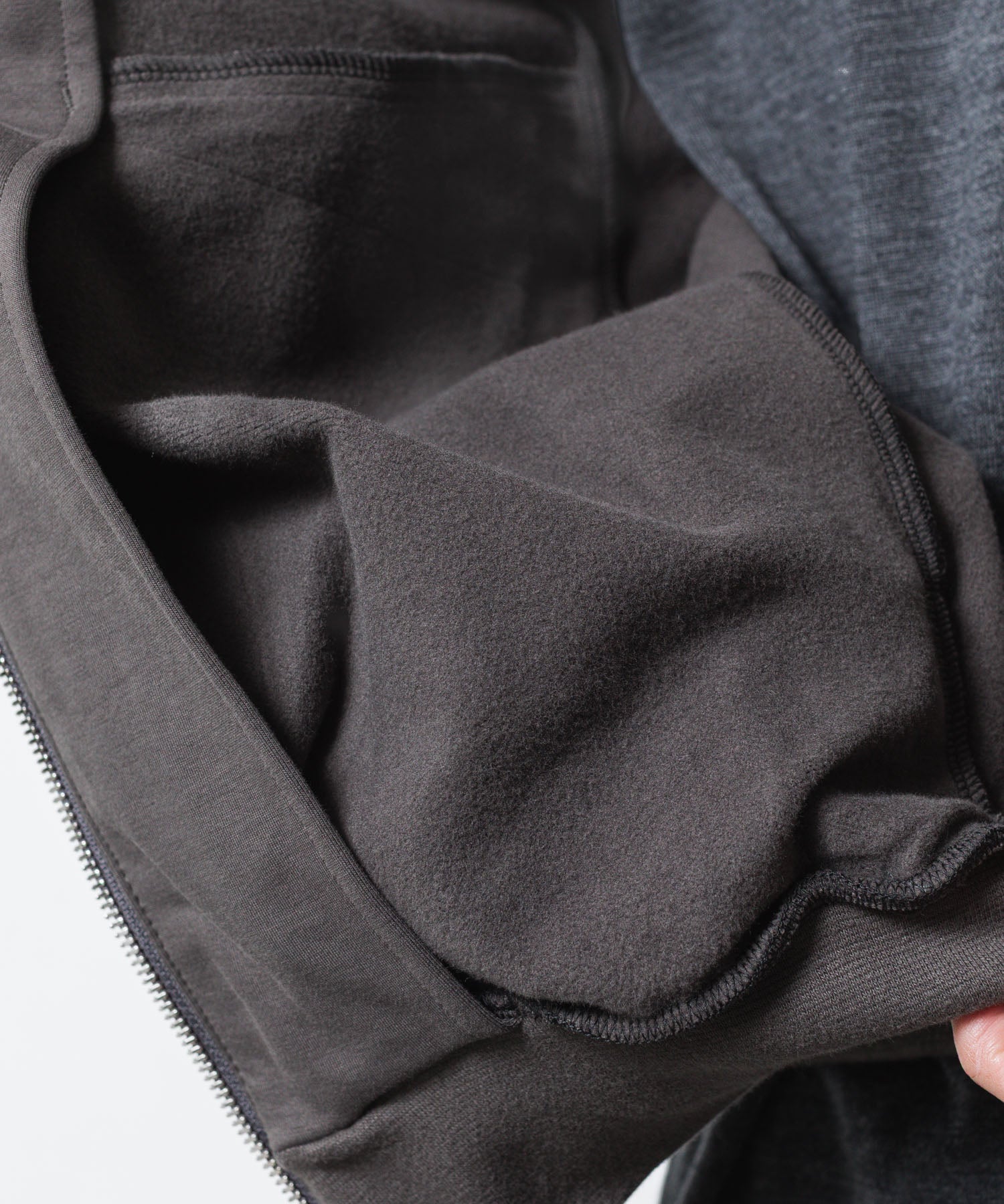 ATTACHMENT アタッチメントのCO STRECH TERRY ZIP UP HOODIE - D.GRAYの公式通販サイトsession福岡セレクトショップ