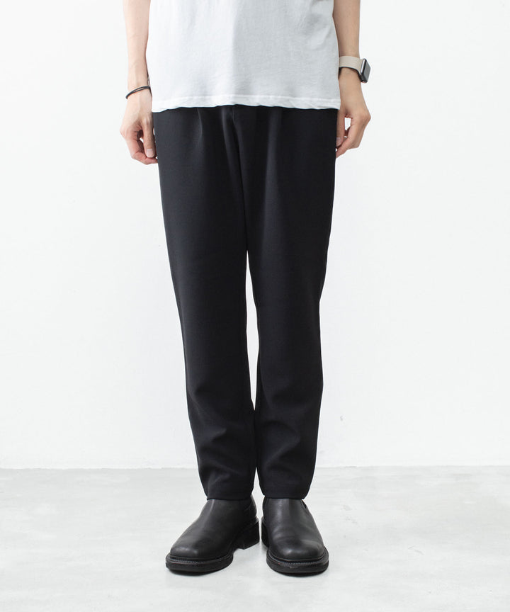 ATTACHMENT アタッチメントのPE STRETCH DOUBLE CLOTH REGULAR FIT EASY TROUSERS - BLACKの公式通販サイトsession福岡セレクトショップ
