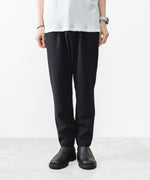 画像をギャラリービューアに読み込む, ATTACHMENT アタッチメントのPE STRETCH DOUBLE CLOTH REGULAR FIT EASY TROUSERS - BLACKの公式通販サイトsession福岡セレクトショップ
