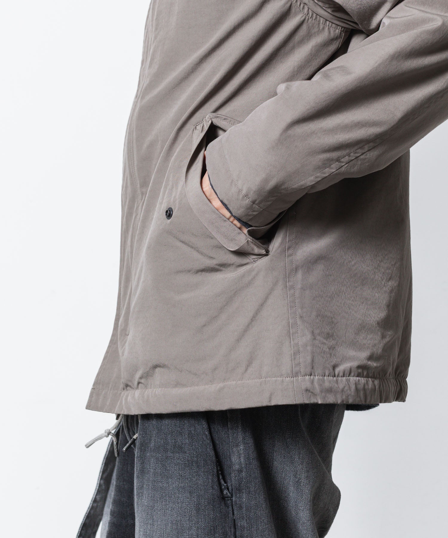 ATTACHMENT アタッチメントのCO/NY WEATHER CLOTH UTILITY JACKET - KHAKI GRAYの公式通販サイトsession福岡セレクトショップ