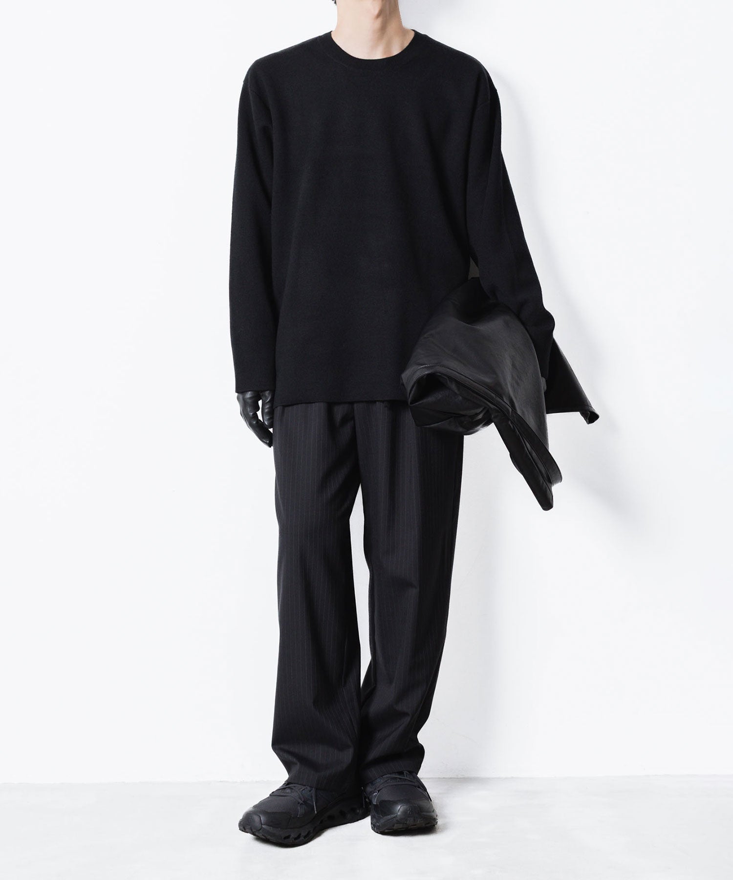 ATTACHMENT アタッチメントのWOxPE DOUBLE FACE KNIT CREW NECK PULLOVER - BLACKの公式通販サイトsession福岡セレクトショップ