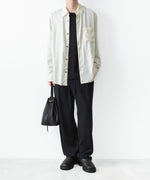 画像をギャラリービューアに読み込む, ATTACHMENT アタッチメントのCU/PE FIBRIL SATIN L/S SHIRT - OFF WHITEの公式通販サイトsession福岡セレクトショップ
