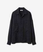 画像をギャラリービューアに読み込む, ATTACHMENT / EXCLUSIVE ITEMアタッチメントのPE LIGHT TROPICAL OVERSIZED SHIRT BLOUSON - BLACKの公式通販サイトsession福岡セレクトショップ
