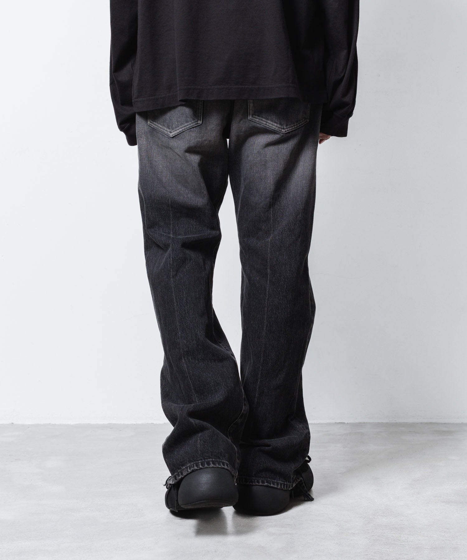 VEIN ヴェインの13OZ DENIM BOOT CUT TROUSERS - BLACKの公式通販サイトsession福岡セレクトショップ