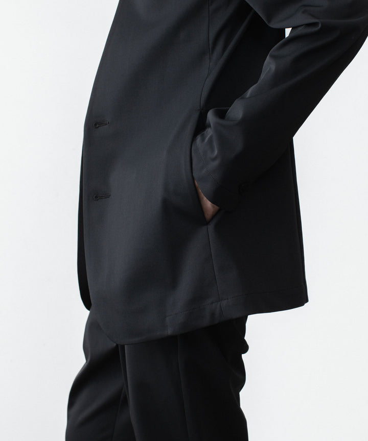 ATTACHMENT / EXCLUSIVE ITEMアタッチメントのLUCA MATTE TWIST COLLARLESS JKT - BLACKの公式通販サイトsession福岡セレクトショップ