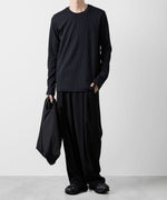 画像をギャラリービューアに読み込む, ATTACHMENT アタッチメントのPE STRETCH RIB SLIM FIT L/S TEE - NAVY 公式通販サイトsession福岡セレクトショップ
