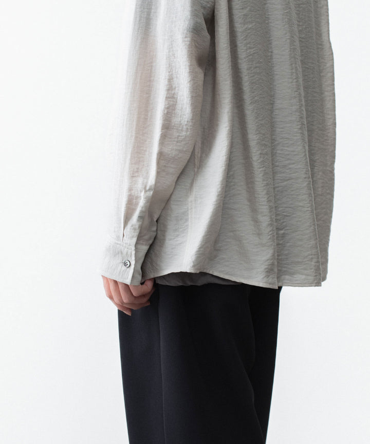 ATTACHMENT アタッチメントのLY/SI LAWN PATCH POCKET OPEN COLLAR L/S SHIRT - L.KH GRAYの公式通販サイトsession福岡セレクトショップ