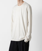 画像をギャラリービューアに読み込む, ATTACHMENT アタッチメントのCOTTON DOUBLE FACE SLIM FIT L/S TEE - OFF WHITE  公式通販サイトsession福岡セレクトショップ
